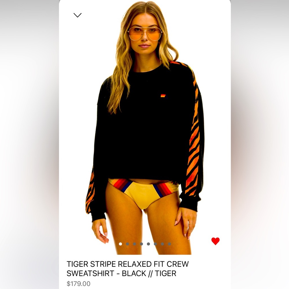 Aviator Nation NWT relaxed fit, crew sweatshirt